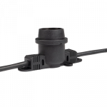 Уличная гирлянда PBL-S40/ L24+1.5 Black E27 (универс.крепл) IP65 Jazzway