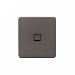 Розетка ROUND компьютерная RJ45 кат6 с/у титан KRANZ
