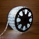 Дюралайт LED, свечение с динамикой (3W) - белый, 24 LED/м, Ø13мм, Neon-Night (100)