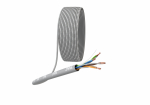 Кабель витая пара ЭРА U/UTP 4x2x24 AWG Cat5e CU LSZH нг(А)-HF серый 305м