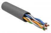 UTP 4PR 24AWG CAT5е информационный (0,51мм медь) solid PVC серый (305м/бухта) РФ/Т ITK (1м)