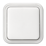 Выключатель, одноклавишный, проходной ОП, автоматические клеммы белый, Бронто EKF