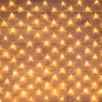 Гирлянда "Сеть" 1,8х1,5м, прозрачный ПВХ, 180 LED Тепло-Белые Neon-Night (1/1/48)