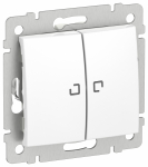 IEKVALENA Перекл. 2кл подсв 6/2L 10АХ б/к 6942121 бел. IEK