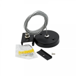 Аксессуар к шинопроводу 3P PTR S-2m BL Подвес для шинопровода черный Jazzway