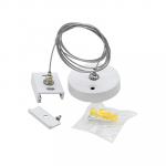 Аксессуар к шинопроводу 3P PTR S-2m WH Подвес для шинопровода белый Jazzway