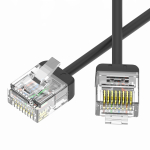 Патч-корд неэкранированный Ultra SLIM CAT6 U/UTP 4х2, 32 AWG, LSZH, чёрный, 1,5м