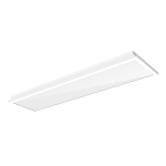 Светодиодный светильник "ВАРТОН" тип кромки Clip-In (V-Clip) 1200*300*60мм 36 ВТ 4000К IP40 RAL9010 с равномерной засветкой с рассеивателем опал ПММА