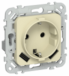 FLITE Роз.с з/к/ш 16А USB AA 3,1А б/к РСЮша11-1-ФлН нав. IEK