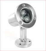 Подводный светодиодный прожектор FERON LL-822 80x80x130mm, 3W, AC24V, 6400K, IP68 48455