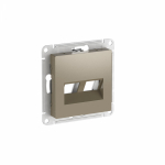 ATLASDESIGN НАКЛАДКА двойная для информационных функций типа Keystone, ШАМПАНЬ