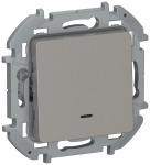 IEKINSPIRIA Перекл. 1кл подсв 6L 10АХ б/к 6733671 дымч. IEK