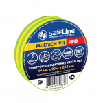Изолента желто-зеленая 19/20м SafeLine (10/10/200)