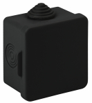 Коробка разветвительная о/у черная с 4 кабельными вводами KOR-65-65-50-4g-B 65х65х50 IP54 ЭРА (1/45)