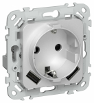 FLITE Роз.с з/к/ш 16А USB AA 3,1А РСЮша11-0-ФлА ал. IEK