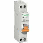 Дифф. автомат АД63К 2Р 16А 30мА 4,5кА С эл. 18 мм Домовой Schneider Electric (1/12)