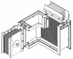 Секция Z прав. вверх 800А Al 3L+N+PER IP55 тран. IEK