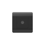 (NEW3-E) Розетка антенная одиночная TV коннектор, черный