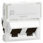 MOSAIC RJ45 STP кат6 2мод 45°