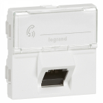MOSAIC RJ45UTP 6a 2М 45° белая
