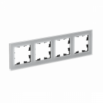 Рамка 4гн стекло алюминий AtlasDesign Nature Systeme Electric (1)