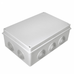 Коробка открытой установки настенно-потолочная 260x175x90мм пластик серый IP55 ПРОМРУКАВ