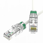 Патч-корд неэкранированный SLIM CAT6A U/UTP 4х2, 28 AWG, LSZH, белый, 3м