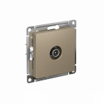 Розетка 1гн ТВ проходная с/у шампань механизм AtlasDesign Systeme Electric