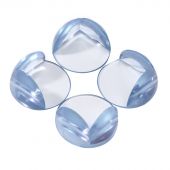 Прозрачные круглые накладки-протекторы для мебели (4.2*4.2*1.5 см).блистер 4 шт.