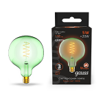 Лампа светодиод 5Вт 190Лм 1800К Е27 G125 green flexible LED Gauss Filament 1/10