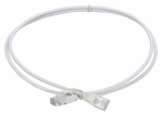 ITK Коммутационный шнур кат.5E UTP LSZH 1м slim язычок бел.
