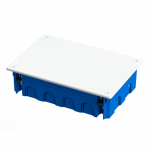 Коробка разветвительная 256х171х70 с/у синяя в г/к с 14 кабельными вводами безгалогенная (HF) IP20 Промрукав (12/12/12)