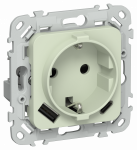 FLITE Роз.с з/к/ш 16А USB AC 20Вт РСЮшс11-0-ФлП пан. IEK