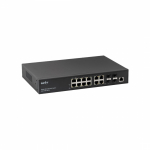 SKAT PoE-M-8G-4G-4S управляемый L2+ коммутатор PoE Plus, 150Вт, порты: 8-Ethernet, 4-Uplink, 4-SFP
