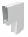 Угол плоский с крышкой кабельного канала LKM 60x150 мм, сталь белый