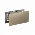 Розетка 2гн с З/К с выдвижной крыш. шторки с/у шампань в сборе 16А AtlasDesign Systeme Electric (1/12)