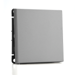 Переключатель 1кл промеж с/у алюминий механизм быстрозажим ArtGallery Systeme Electric (1/5/20)