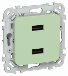 FLITE Роз. USB AA 2,1А РЮ-2-ФлФ фис. IEK