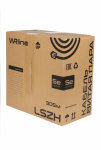 WRline Кабель витая пара, неэкранированный U/UTP, категория 5e, 4 пары (0,50 мм), одножильный, внутренний, LSZH, нг(A)-HF, серый, 305 м