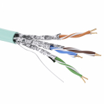 Кабель CAT 6A, U/FTP, Hг(A)-LSLTx, бухта 500м, аква