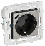 SKANDY Роз. с з/к/ш 16А с USB C 18Вт SK-R17N никель IEK