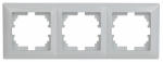 Рамка для розеток и выключателей Intro Solo 4-503-01 на 3 поста, СУ, белый