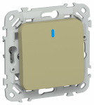 FLITE Выключ. 1-кл. прох. с инд. 10А ВС61-1-1-ФлО ол. IEK