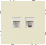 Розетка ЭРА Galaxy 15-3108-02 информационная двойная 2XRJ45 IP20 слоновая кость Розетка ЭРА Galaxy 15-3108-02 информационная двойная 2XRJ45 IP20 слоновая кость
