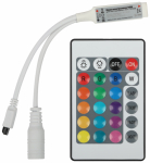 Контроллер ЭРА мини для светодиодной ленты с ИК пультом RGBController-12/24V-72/144W-IP20-IR