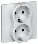 FLITE Роз. 2-я с з/к без з/ш б/к 16А РС12-1-К-ФлЖ жем. IEK