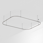 Основание ART-APRIORI-RECTANGLE-SOFT-ROD-800-4500x3500 (BK) (Arlight, IP20 Металл, 3 года)