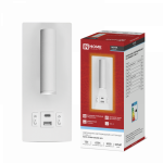 Светильник светодиодный настенный 15Вт 6500К с подсветкой 3000К USB type C белый NOTA P1565-30USB-WH IN HOME (1/40)