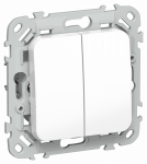 FLITE Выключ. жалюзи с блок. 10А ВЖ42-2-0-ФлБ бел. IEK