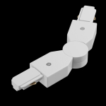 Коннектор поворотный шарнирный Unity белый